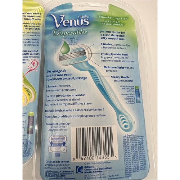 Gillette Venus Disposables LOT OF 18 - 6 Packs Tropical Smooth Legs Fresh Scent - Picture 12 of 14